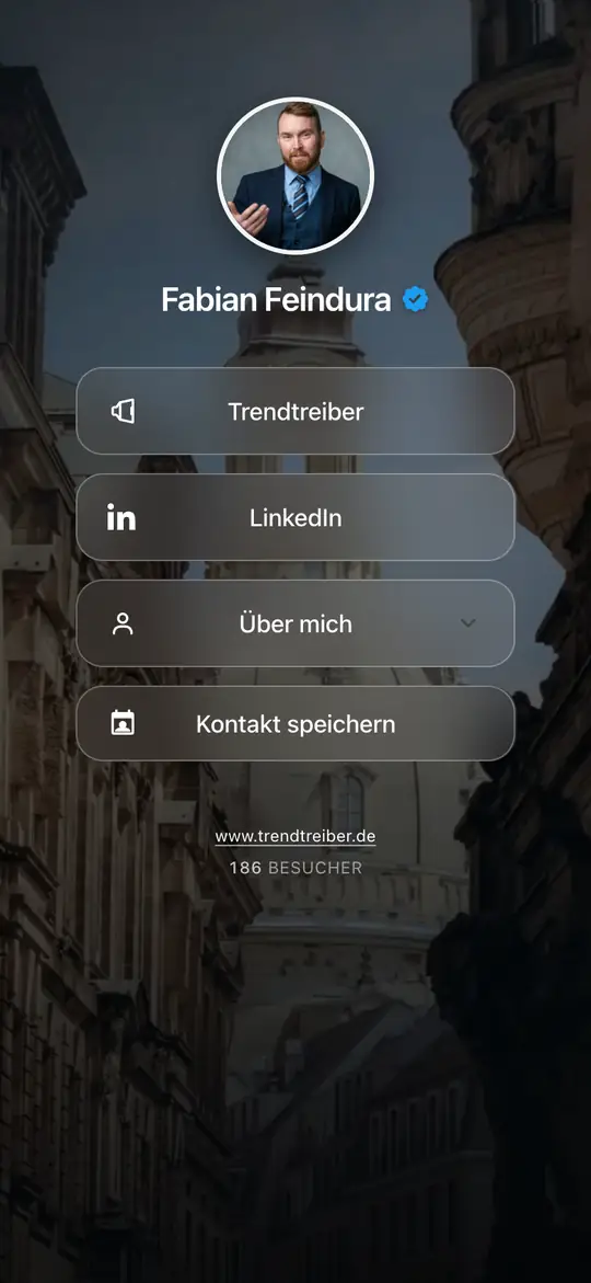 Fabian Feindura: Startseite auf dem Handy